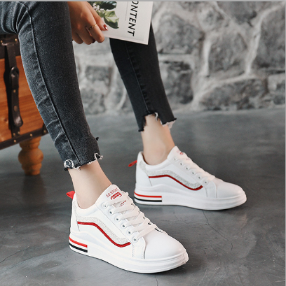 韩版百搭厚底小白鞋