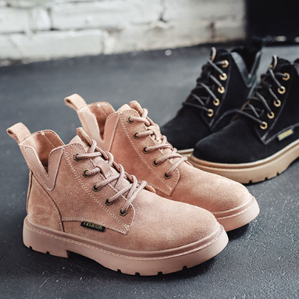 韩版百搭chic马丁靴