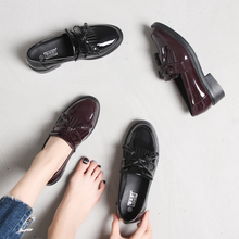 韩版学院风百搭英伦单鞋