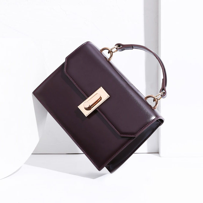 港风复古宽肩带百搭小方包