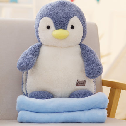 抱枕被子两用毯毛绒玩具