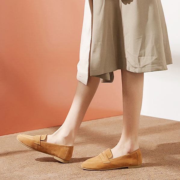 秋季加绒懒人一脚蹬豆豆鞋