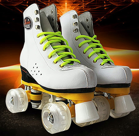 SAIMA新款白色双排溜冰鞋