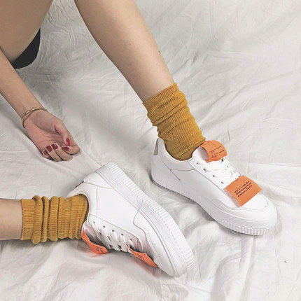 许刘芒韩版秋冬原宿港味板鞋