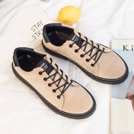 男士秋季街拍帆布鞋