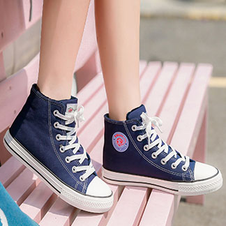 高帮加绒保暖帆布鞋