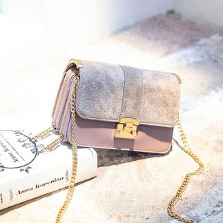 版ins百搭斜挎链条包