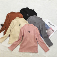 韩版洋气加绒加厚打底衫