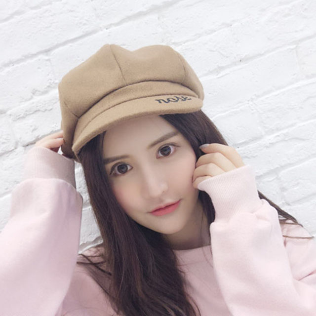 新款nose字母八角帽