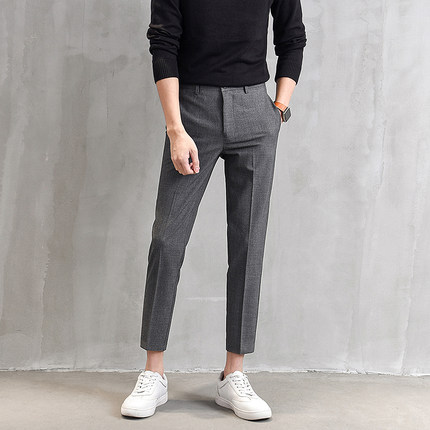 男士修身休闲裤