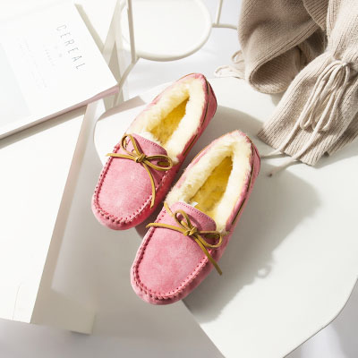 秋冬加绒休闲毛毛豆豆鞋