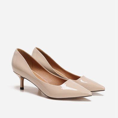 【双11】裸色漆皮高跟鞋