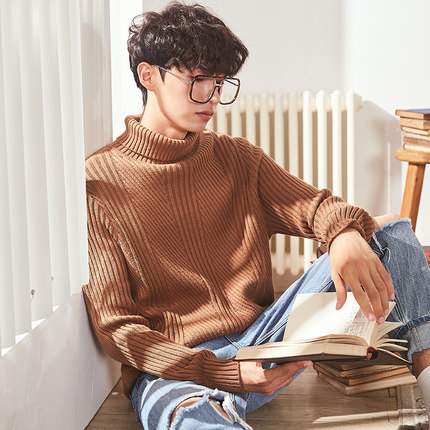 男士韩版高领毛衣