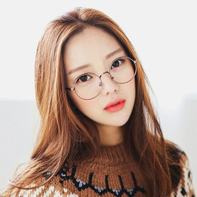 文艺复古圆脸近视眼镜架