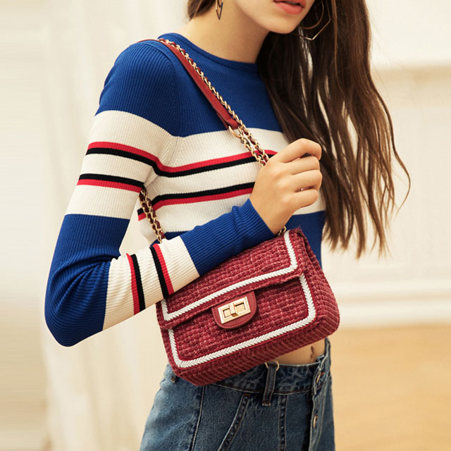 【双11】韩版百搭小香风链条包