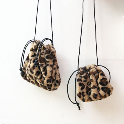 复古豹纹迷你手提包