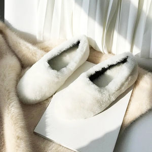 冬季加绒保暖毛毛鞋