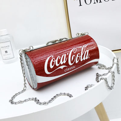 可口可乐单肩链条包