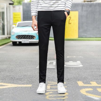 秋季加绒九分休闲裤