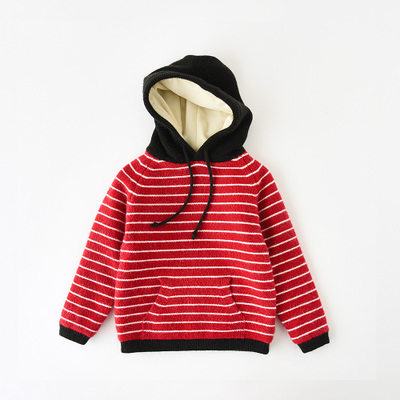 宝宝保暖加绒毛线衣