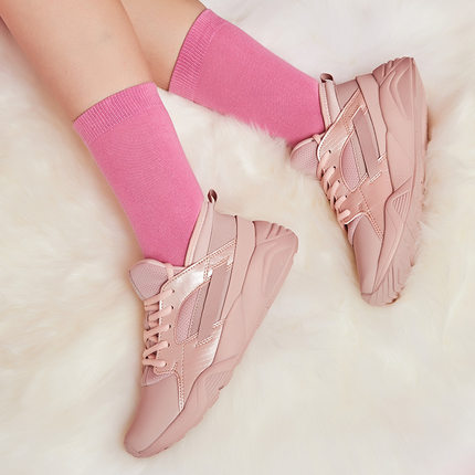 361运冬季樱花粉跑步鞋