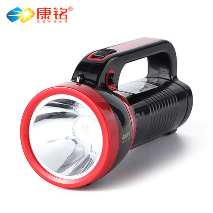 康铭LED充电超亮手提强光手电筒