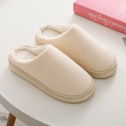 情侣居家地板防滑棉拖鞋
