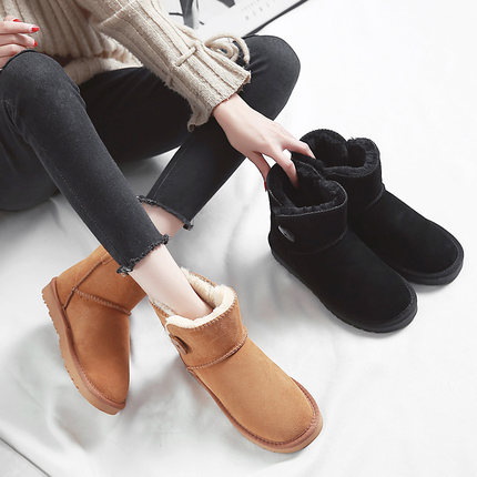 UBZ 2018短筒纽扣平底靴