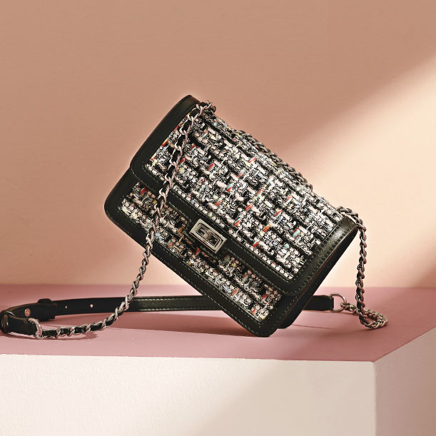 韩版百搭质感时尚链条包