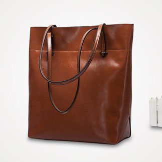 简约时尚大容量软皮托特包