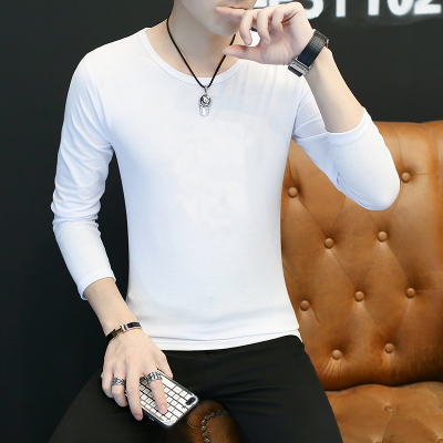 男士长袖圆领T恤