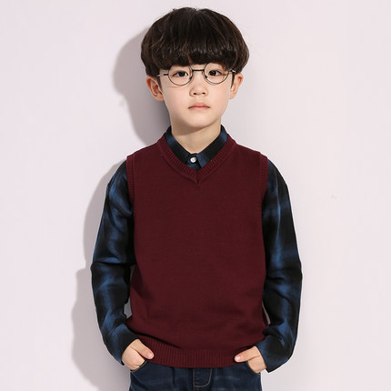 2018秋冬款男童针织背心