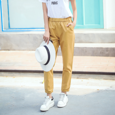 新款收口休闲裤