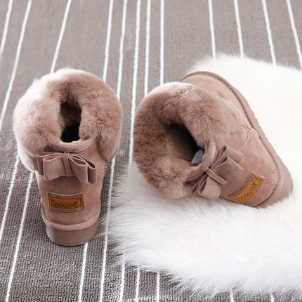 冬季厚底毛毛内增高雪地靴