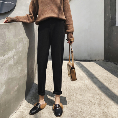 2018秋冬新款小脚萝卜裤
