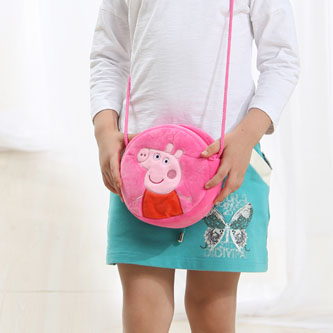 小猪佩奇毛绒零钱包