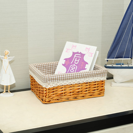 宜家居布艺藤编收纳筐