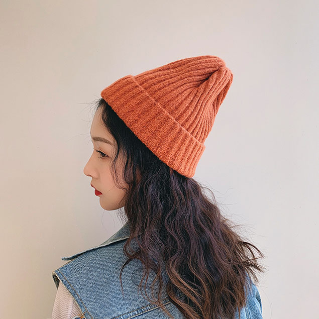 秋冬季韩版百搭针织毛线帽