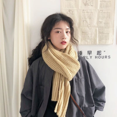 丁走走 韩版毛线围巾