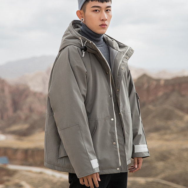 抹茶故事男士潮牌棉服