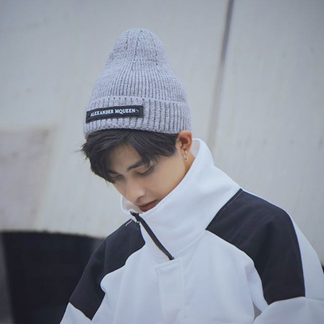 男士加绒毛线帽