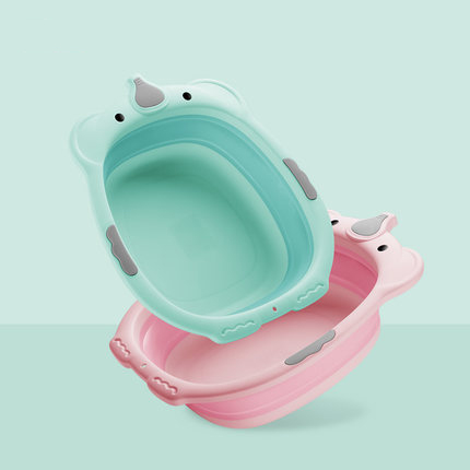 宝宝可折叠便携式旅行洗脸盆2个装