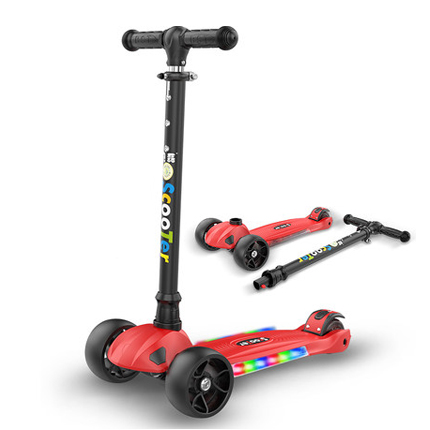 儿童3轮初学者炫酷滑板车