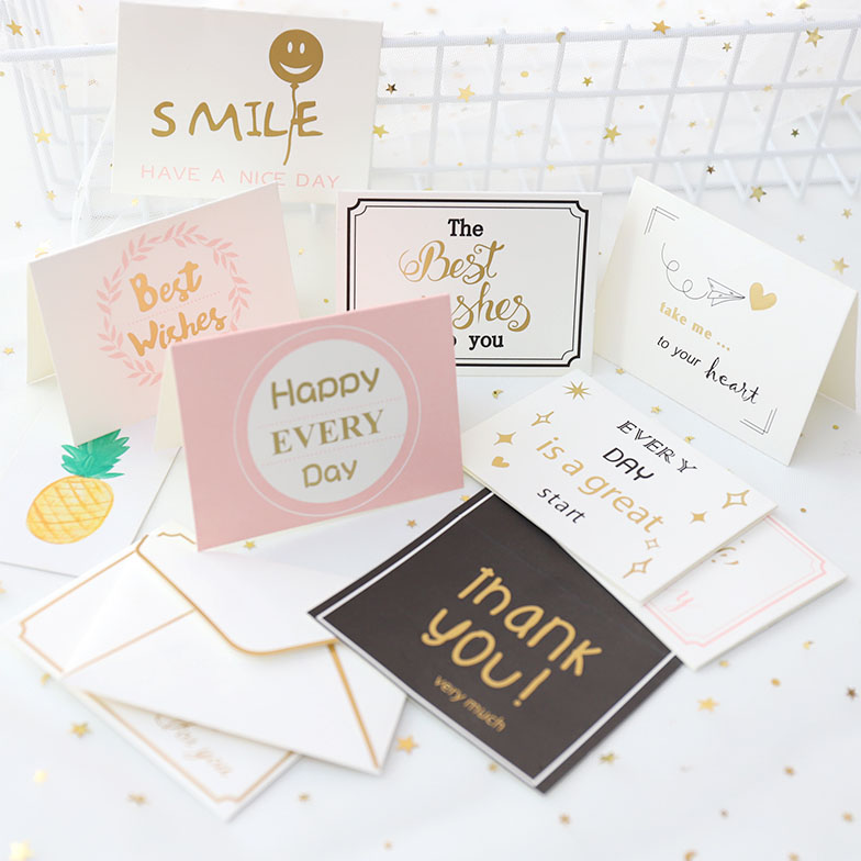 烫金贺卡创意祝福卡