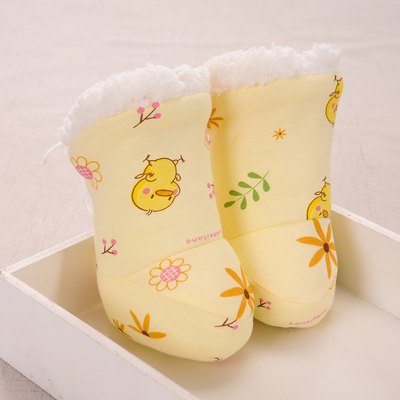 新生婴儿棉鞋加绒加厚
