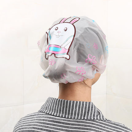 5个装卡通洗澡浴帽