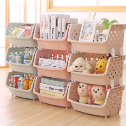 儿童塑料多层玩具收纳架置物架