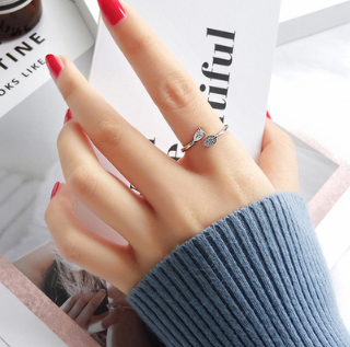 个性冷淡风小指食指戒关节戒指