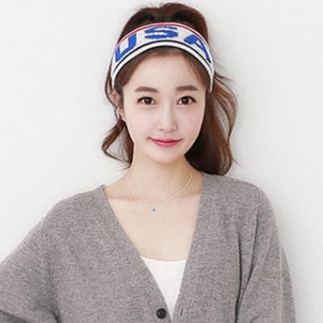 运动发带潮宽边头巾