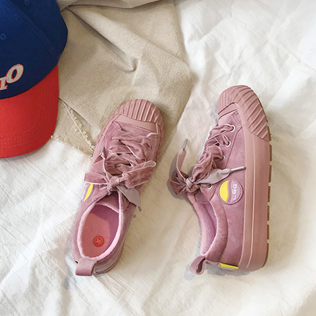 复古欧美风百搭加绒帆布鞋